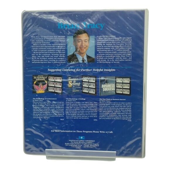 Brian Tracy The Psychology of Success 6 Cassette Tape Set Nightingale Audio - Picture 2 of 5